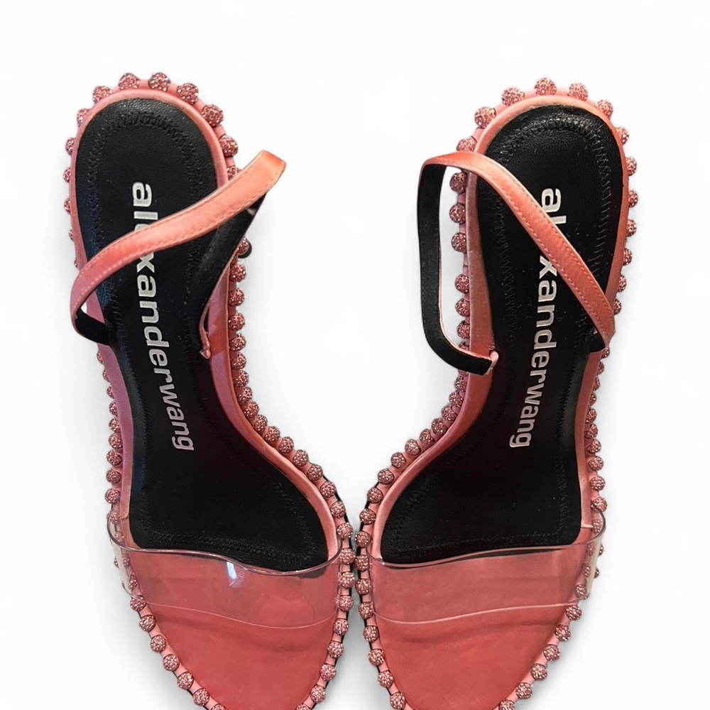 Alexander Wang Coral and Black Sandals